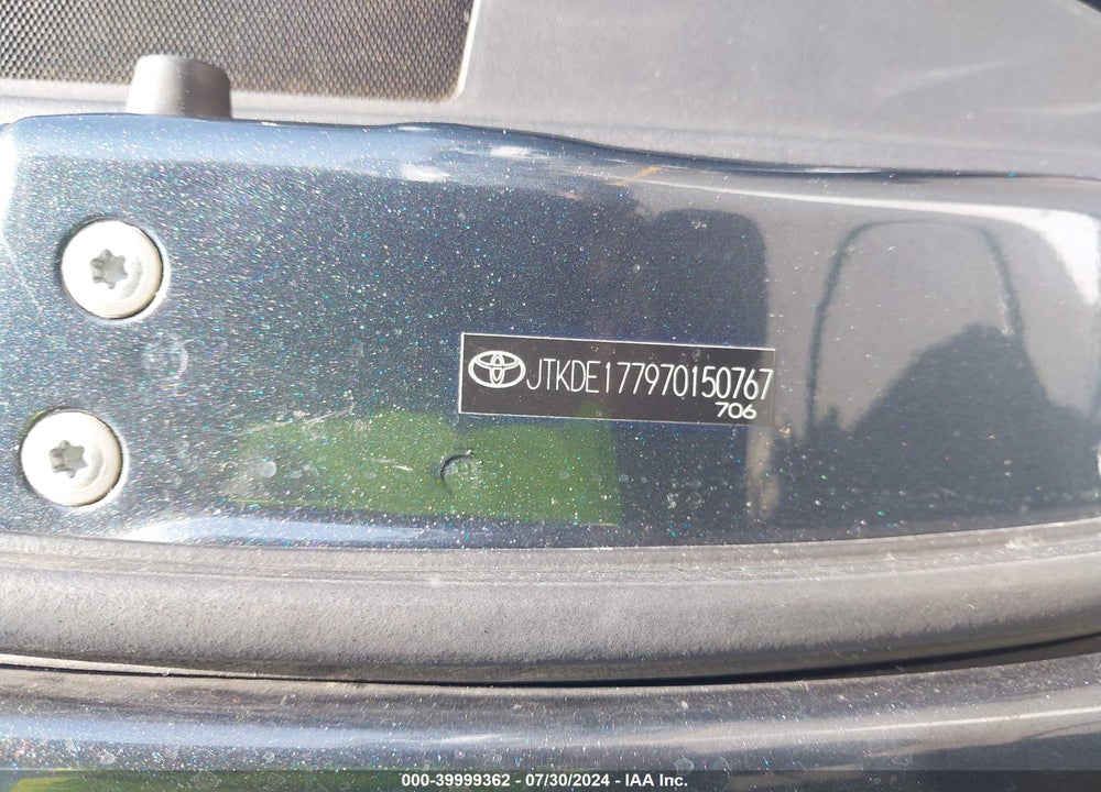 2007 SCION TC VIN: JTKDE177970150767