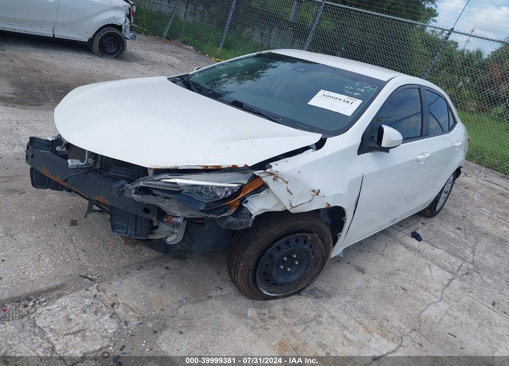 2018 TOYOTA COROLLA LE VIN: 5YFBURHEXJP804489