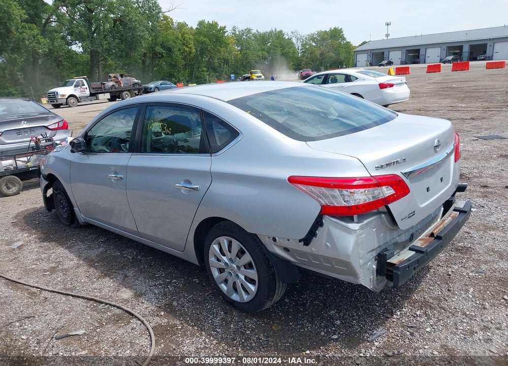 2015 NISSAN SENTRA S VIN: 3N1AB7AP5FY254159