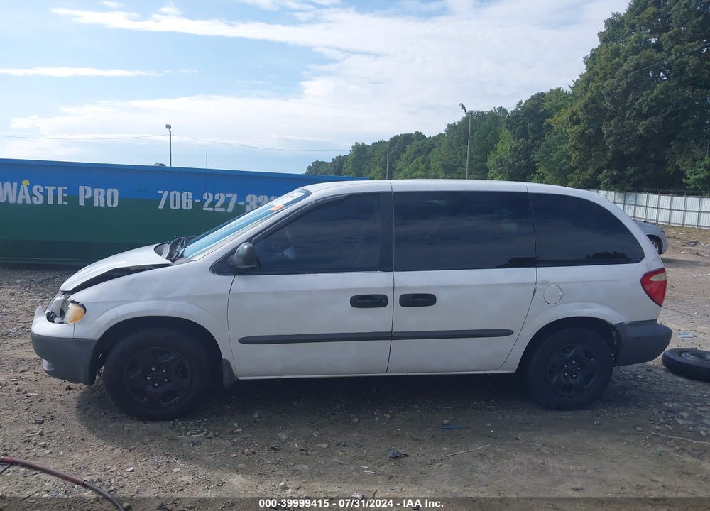 2002 DODGE CARAVAN VIN: 1B4GP25332B694180