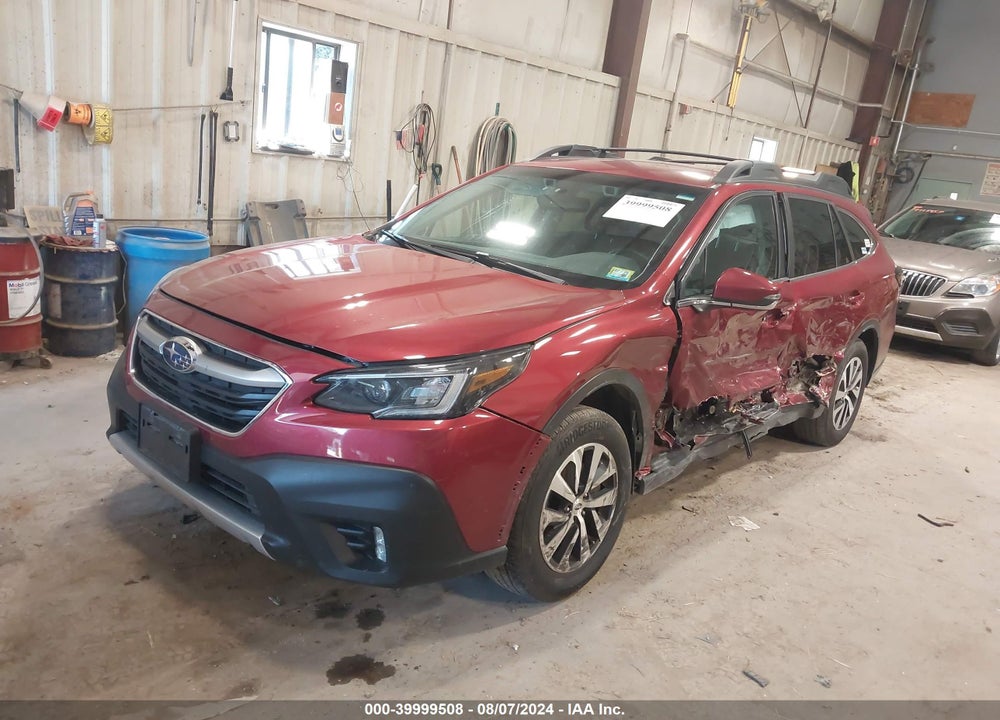 2021 SUBARU OUTBACK PREMIUM VIN: 4S4BTACC2M3110852