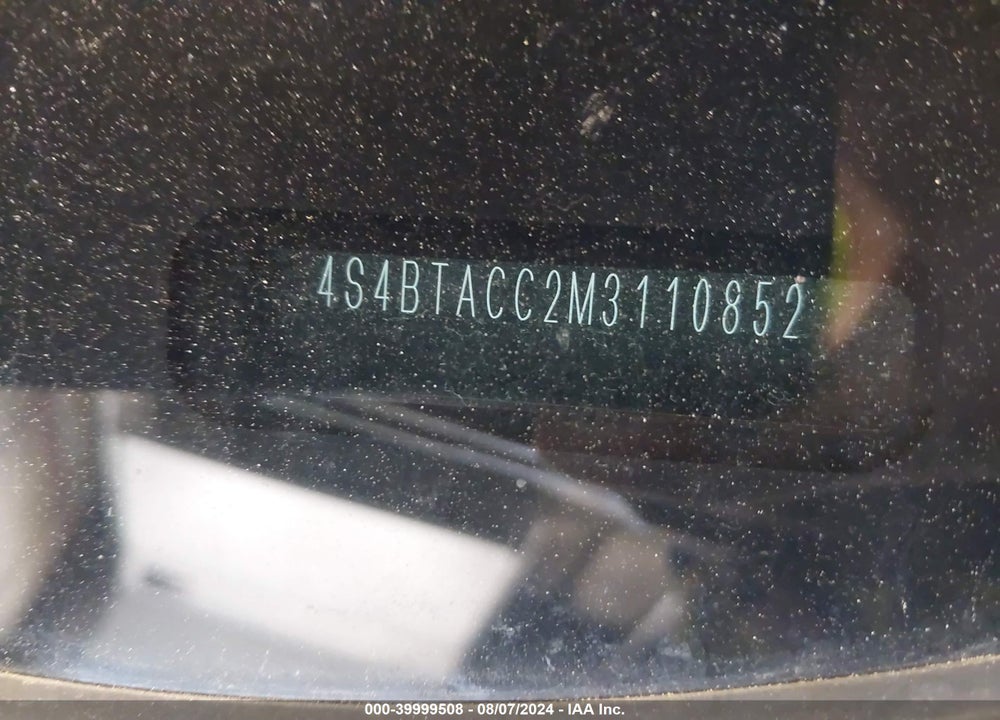 2021 SUBARU OUTBACK PREMIUM VIN: 4S4BTACC2M3110852