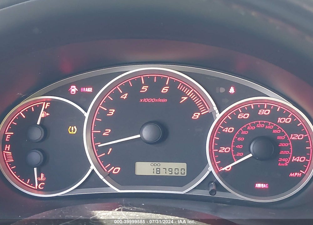 2008 SUBARU IMPREZA WRX VIN: JF1GH74618G806842