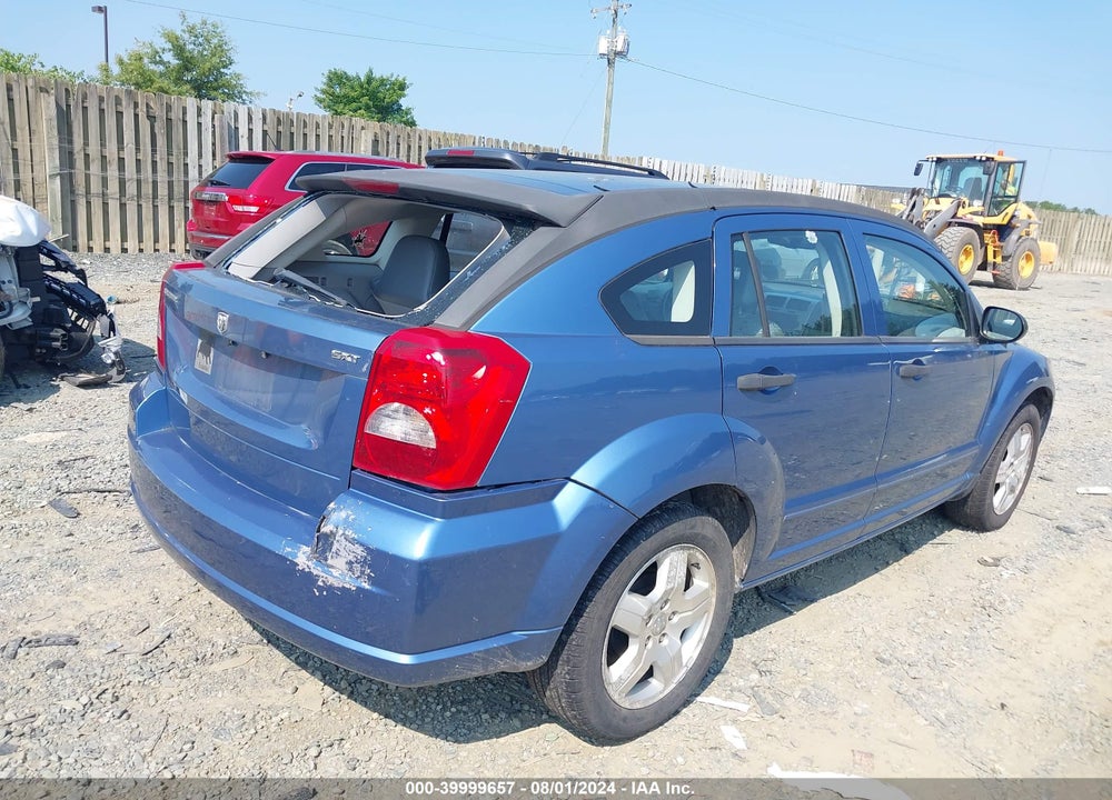 2007 DODGE CALIBER SXT VIN: 1B3HB48B47D568640