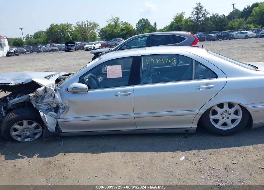 2001 MERCEDES-BENZ S 500 VIN: WDBNG75J61A205201