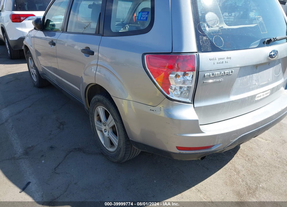 2011 SUBARU FORESTER 2.5X VIN: JF2SHABC8BH725172