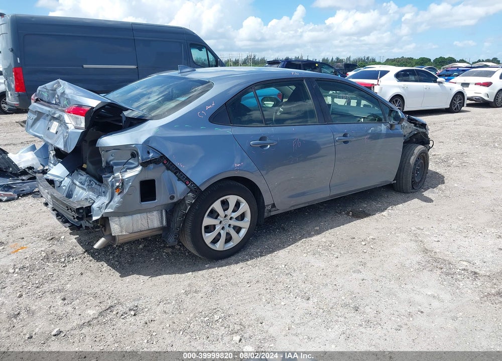 2021 TOYOTA COROLLA LE VIN: JTDEPMAE8MJ150098