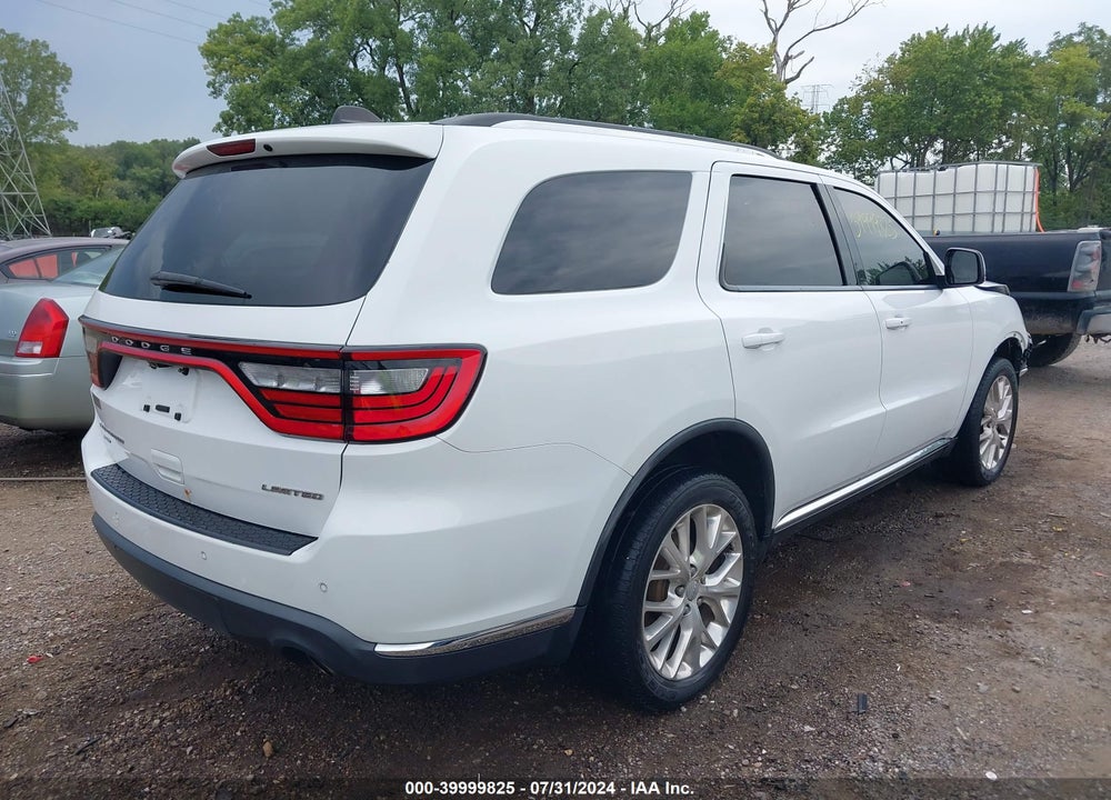 2016 DODGE DURANGO LIMITED VIN: 1C4RDJDG0GC484480