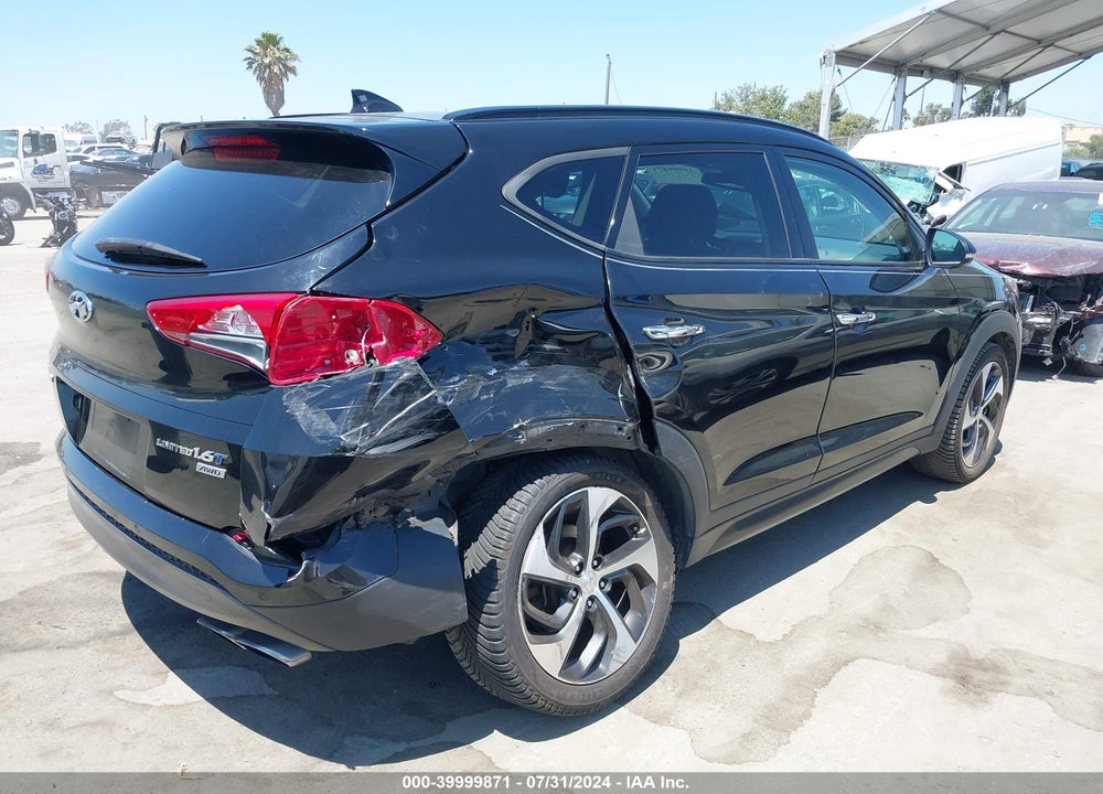 2016 HYUNDAI TUCSON LIMITED VIN: KM8J3CA28GU035462
