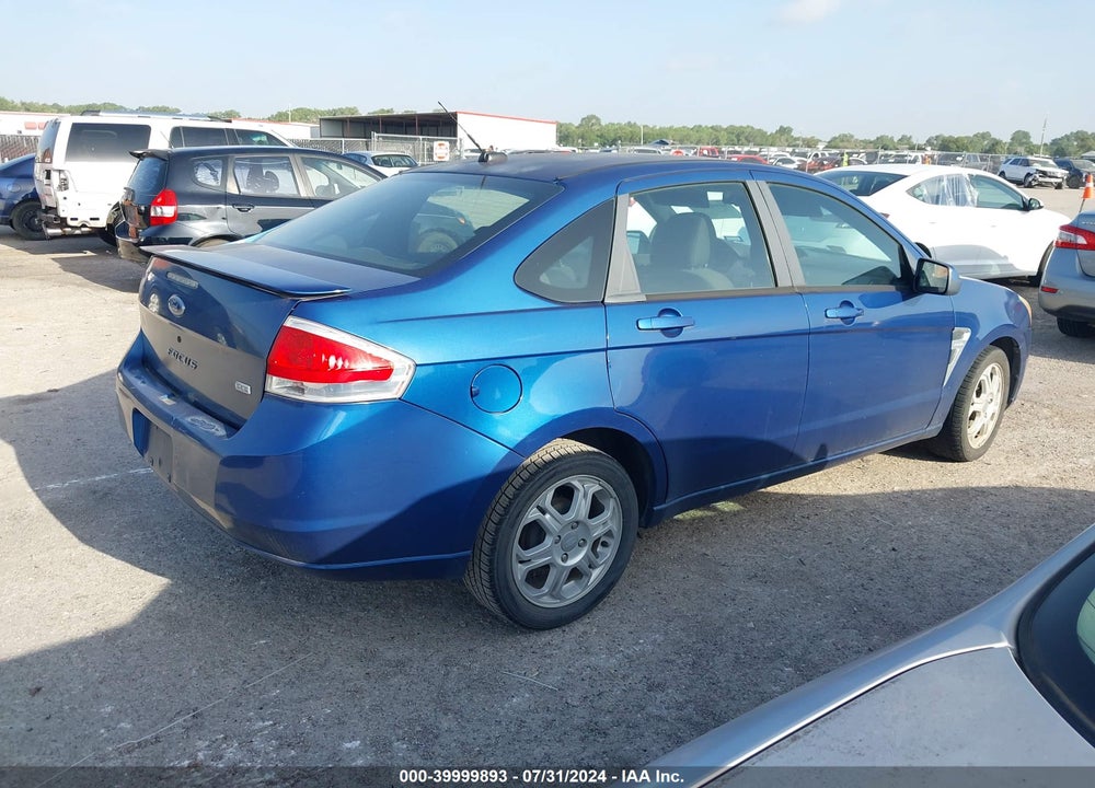 2008 FORD FOCUS SES VIN: 1FAHP35N38W244289