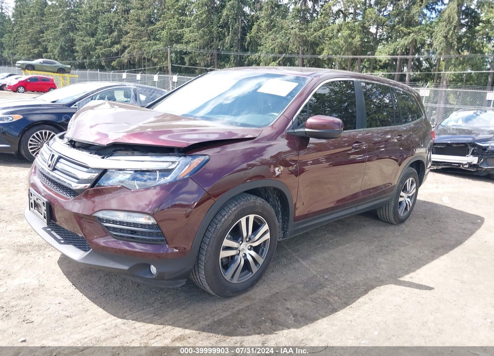 2017 HONDA PILOT EX-L VIN: 5FNYF6H50HB057431
