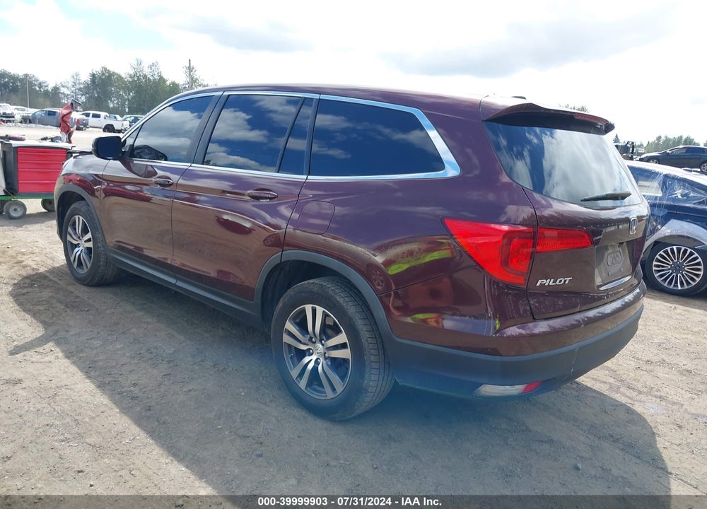 2017 HONDA PILOT EX-L VIN: 5FNYF6H50HB057431