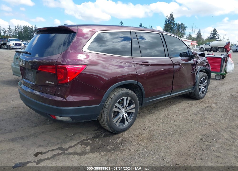 2017 HONDA PILOT EX-L VIN: 5FNYF6H50HB057431