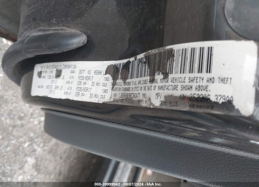 2006 JEEP GRAND CHEROKEE LAREDO VIN: 1J8GR48K86C343477