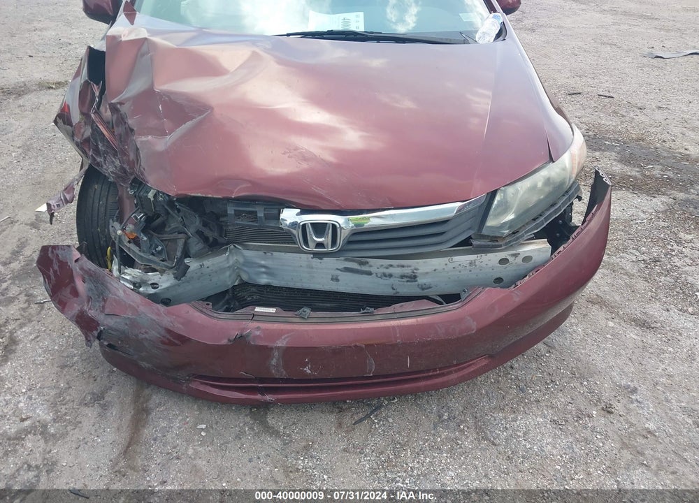 2012 HONDA CIVIC LX VIN: 19XFB2F59CE072006