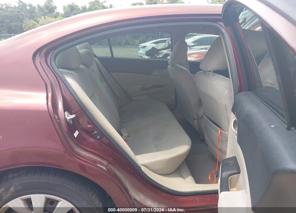2012 HONDA CIVIC LX VIN: 19XFB2F59CE072006