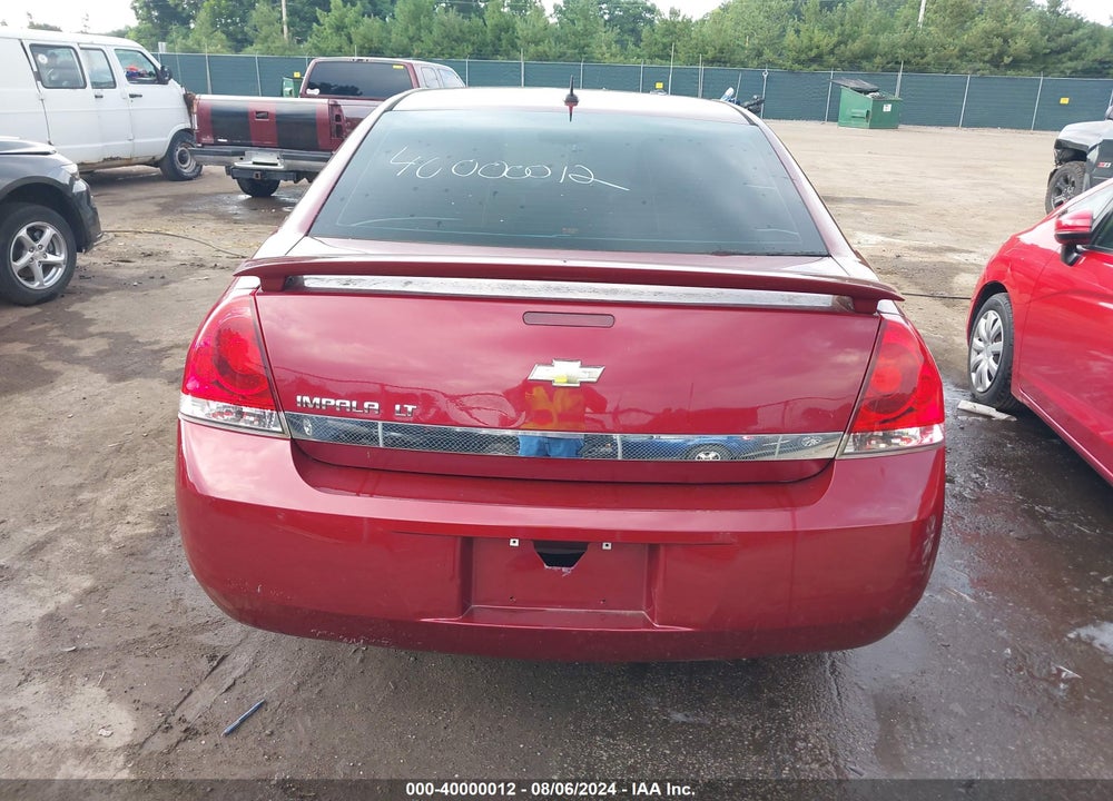 2008 CHEVROLET IMPALA LT VIN: 2G1WV58N681355921