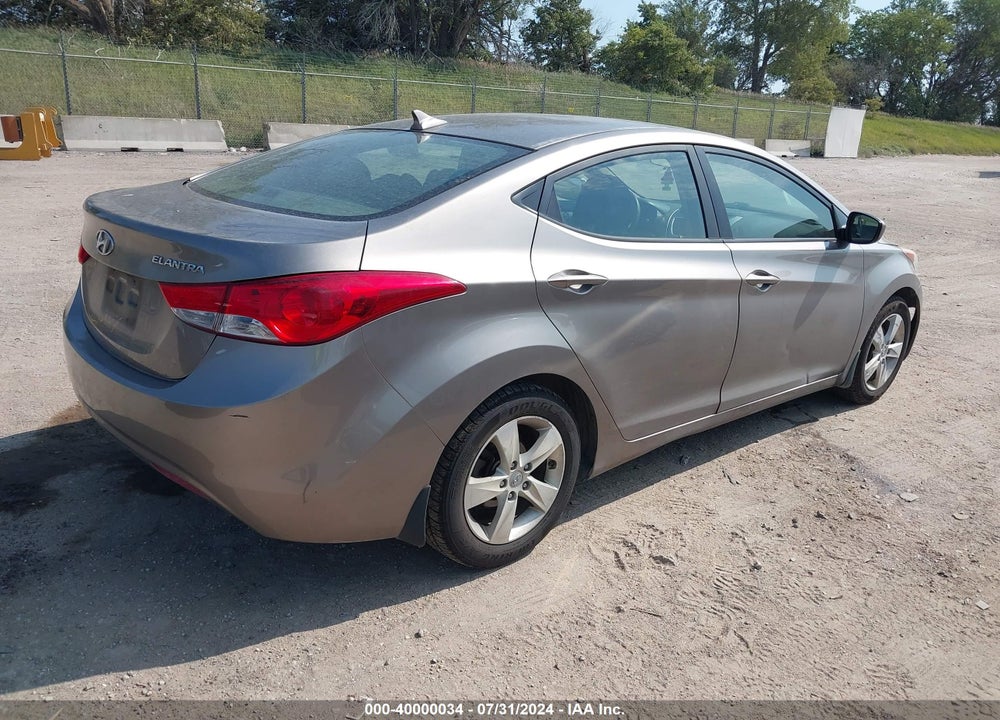 2012 HYUNDAI ELANTRA GLS VIN: 5NPDH4AEXCH151012