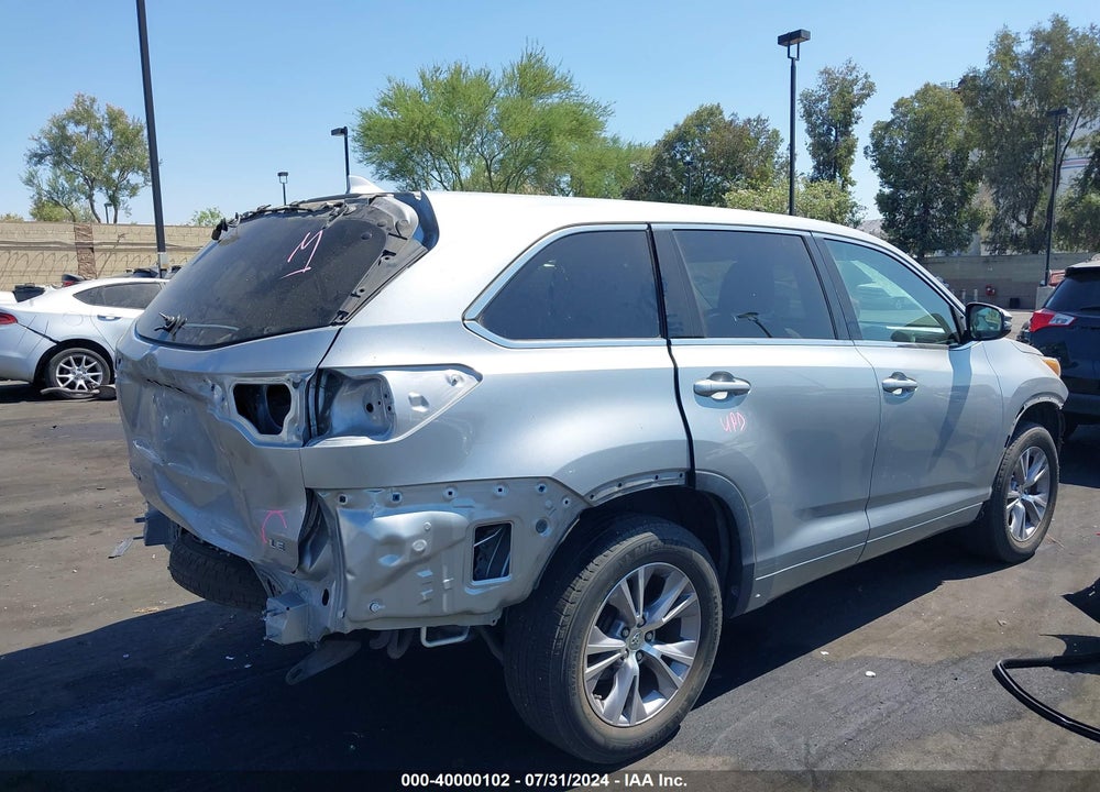 2015 TOYOTA HIGHLANDER LE PLUS V6 VIN: 5TDZKRFH0FS086273