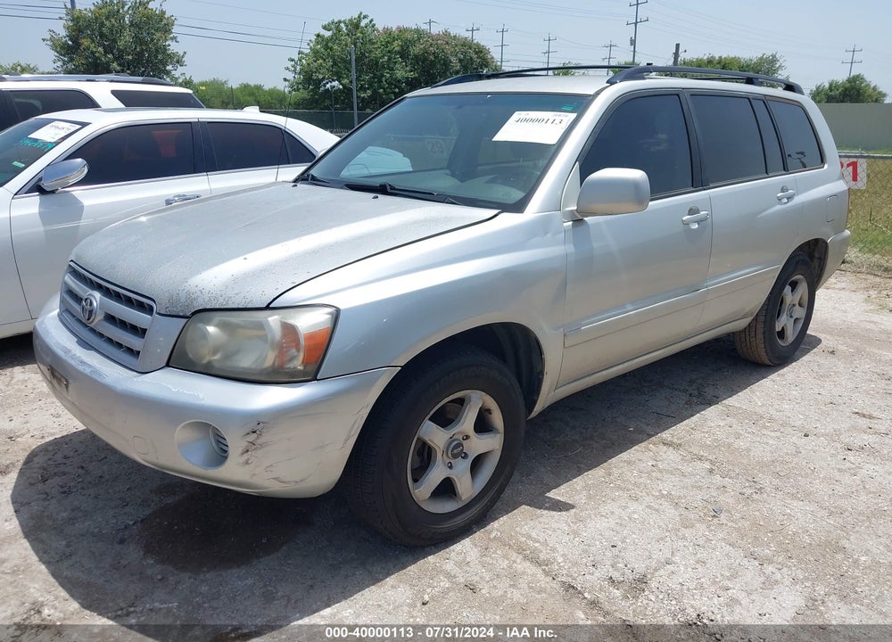 2007 TOYOTA HIGHLANDER V6 VIN: JTEDP21A470141854