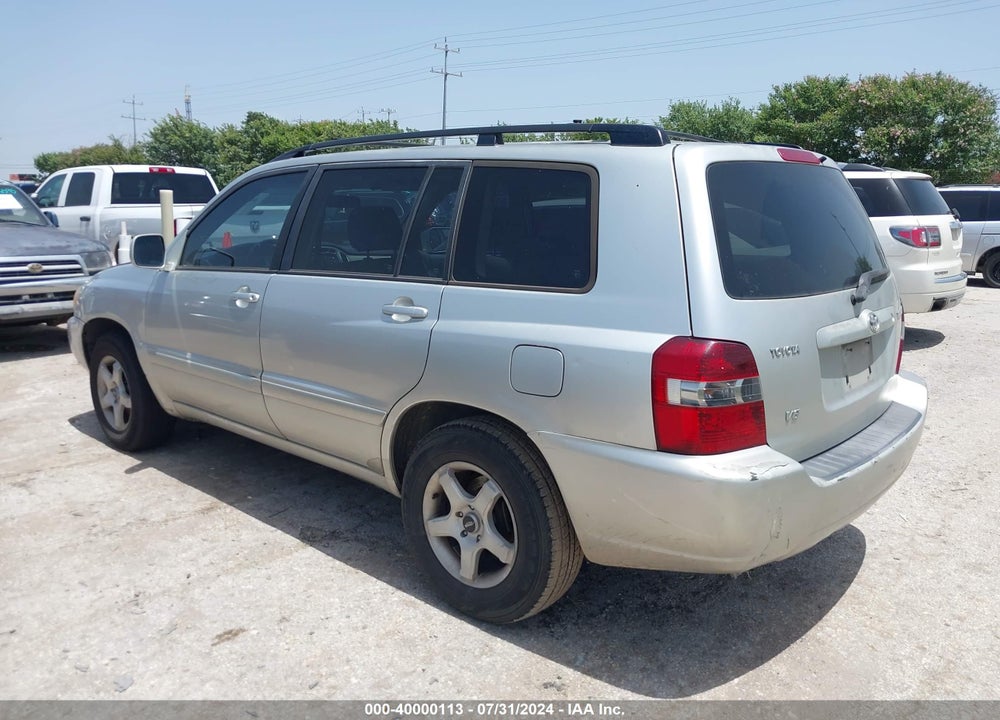 2007 TOYOTA HIGHLANDER V6 VIN: JTEDP21A470141854