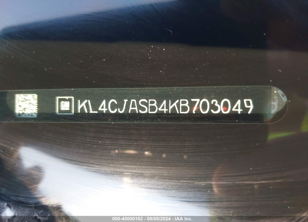 2019 BUICK ENCORE FWD PREFERRED VIN: KL4CJASB4KB703049