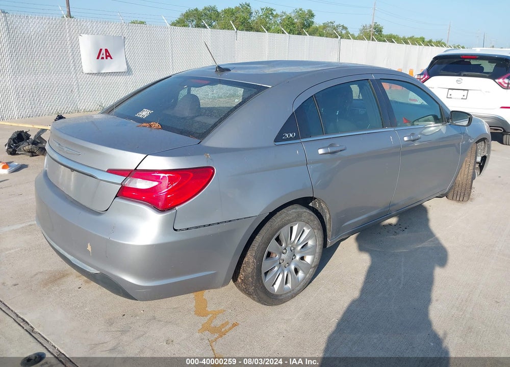 2013 CHRYSLER 200 LX VIN: 1C3CCBAB3DN646579