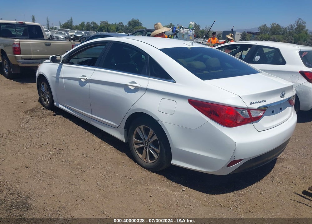 2014 HYUNDAI SONATA GLS VIN: 5NPEB4AC7EH863632