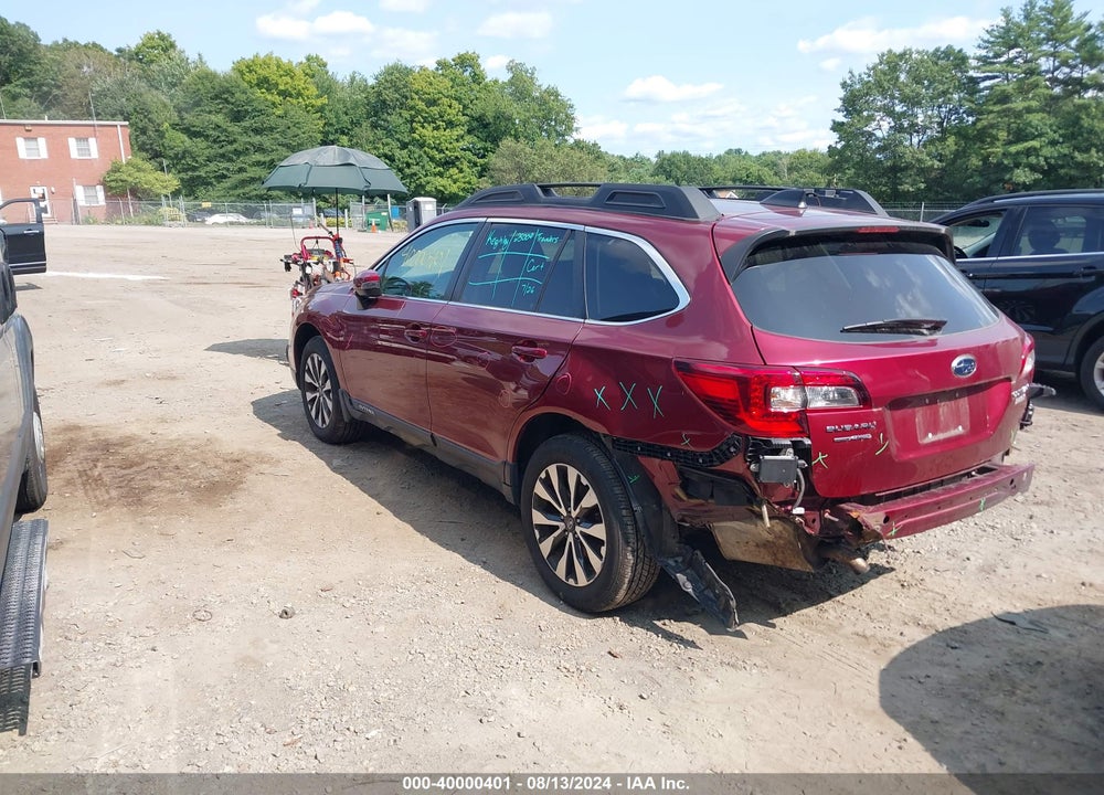 2017 SUBARU OUTBACK 2.5I LIMITED VIN: 4S4BSANC0H3295621