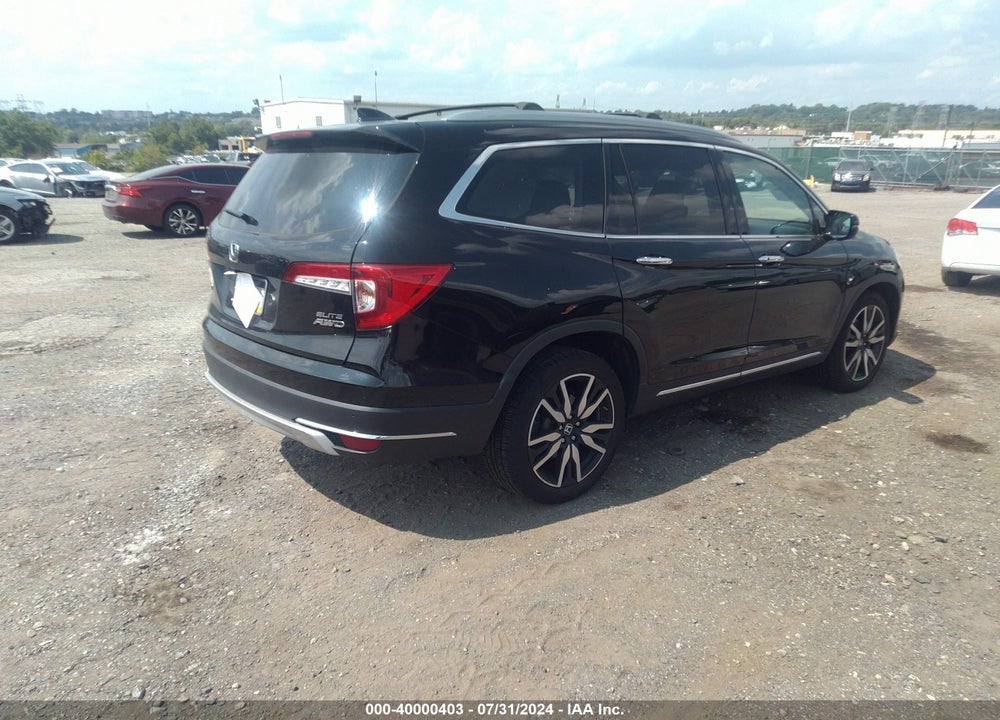 2019 HONDA PILOT ELITE VIN: 5FNYF6H06KB004339