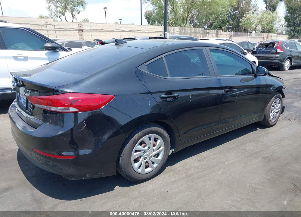 2017 HYUNDAI ELANTRA SE VIN: KMHD74LF3HU156344