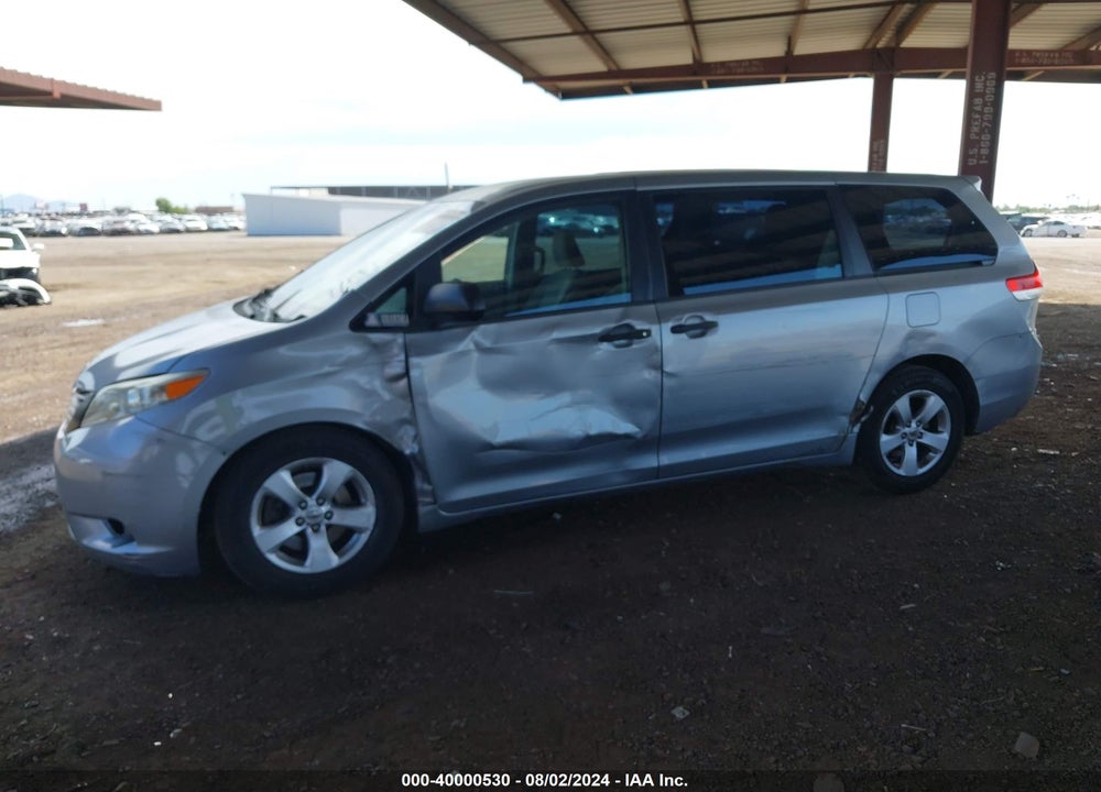 2013 TOYOTA SIENNA L V6 7 PASSENGER VIN: 5TDZK3DC7DS360859