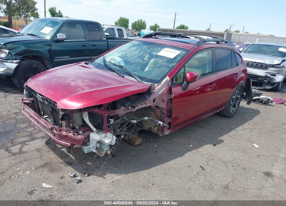 2016 SUBARU CROSSTREK 2.0I LIMITED VIN: JF2GPANC6GH226575