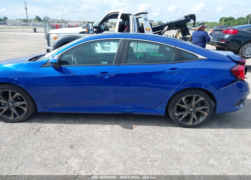 2020 HONDA CIVIC VIN: 2HGFC2F87LH581993