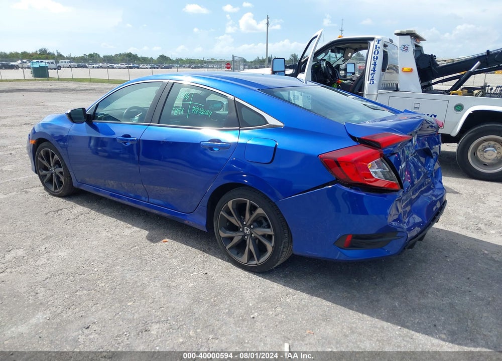 2020 HONDA CIVIC VIN: 2HGFC2F87LH581993