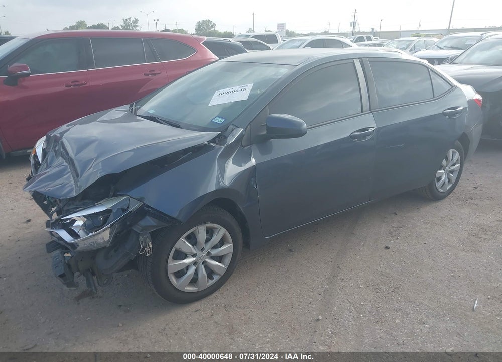 2016 TOYOTA COROLLA LE VIN: 5YFBURHE1GP556593