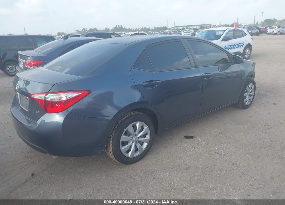 2016 TOYOTA COROLLA LE VIN: 5YFBURHE1GP556593
