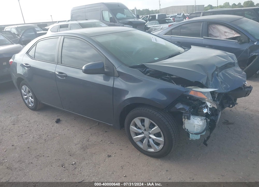 2016 TOYOTA COROLLA LE VIN: 5YFBURHE1GP556593