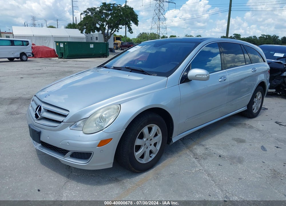 2007 MERCEDES-BENZ R 350 4MATIC VIN: 4JGCB65E67A051405
