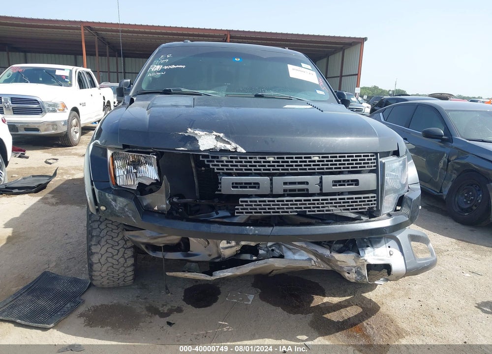 2012 FORD F-150 SVT RAPTOR VIN: 1FTFW1R64CFC93957