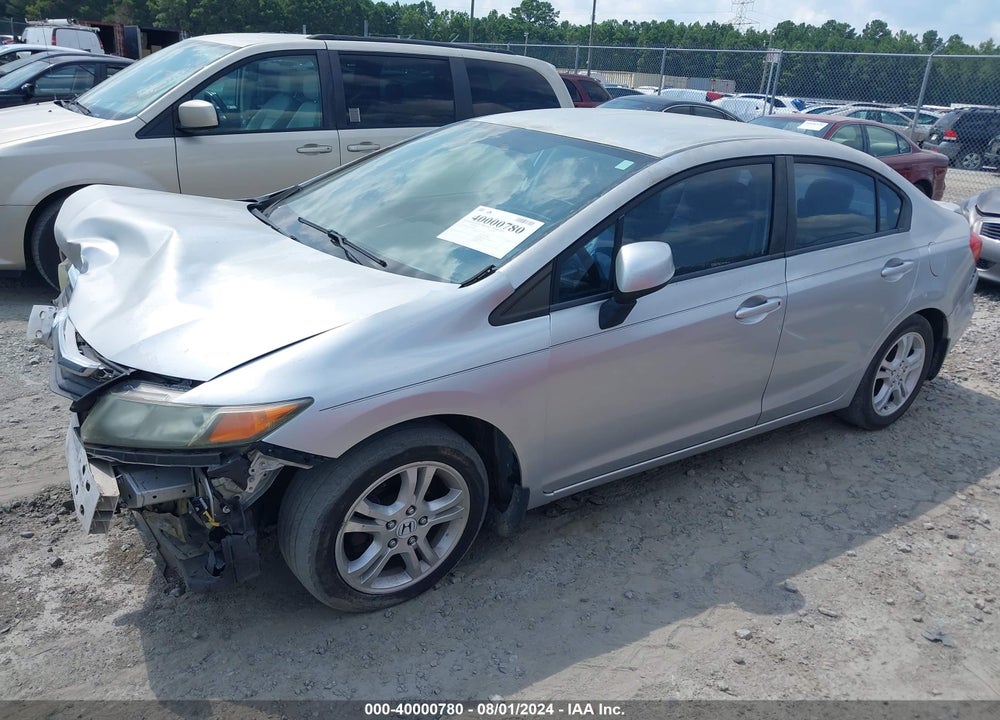 2012 HONDA CIVIC VIN: 2HGFB2F56CH319469