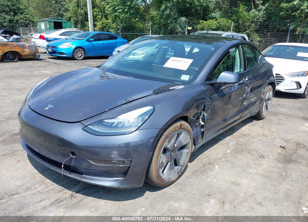2021 TESLA MODEL 3 LONG RANGE DUAL MOTOR ALL-WHEEL DRIVE VIN: 5YJ3E1EB5MF862023