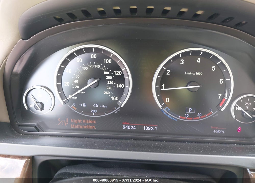 2013 BMW 750I XDRIVE VIN: WBAYB6C53DC998136