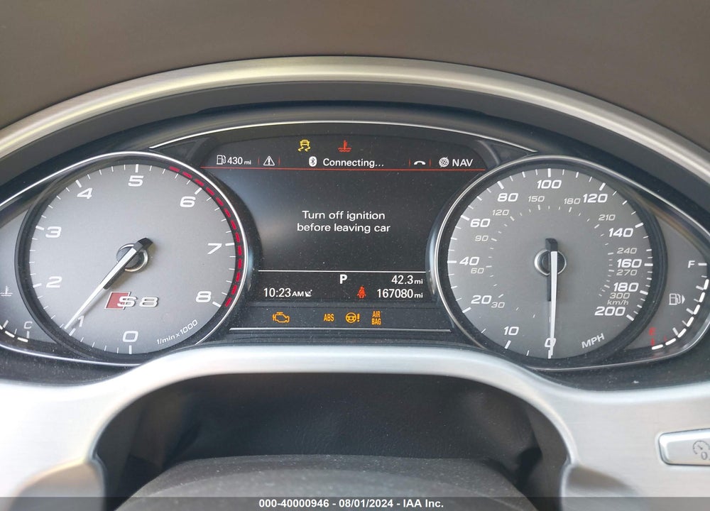 2016 AUDI S8 4.0T PLUS VIN: WUAJ5AFD6GN901007