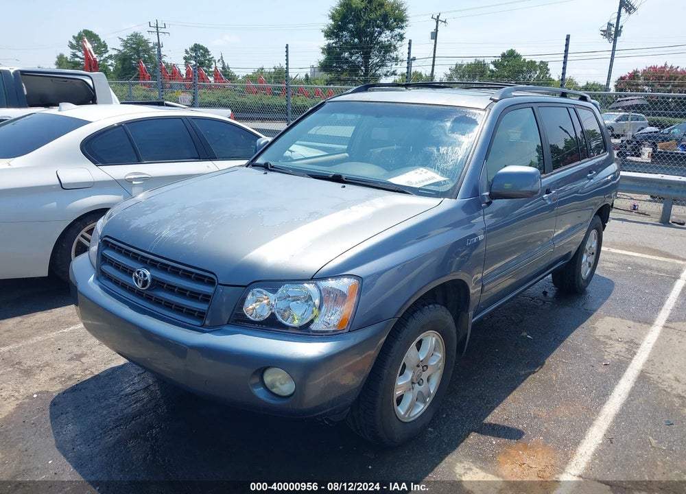 2003 TOYOTA HIGHLANDER LIMITED V6 VIN: JTEGF21A630112494