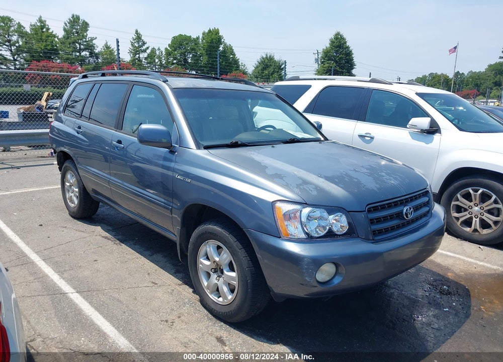 2003 TOYOTA HIGHLANDER LIMITED V6 VIN: JTEGF21A630112494