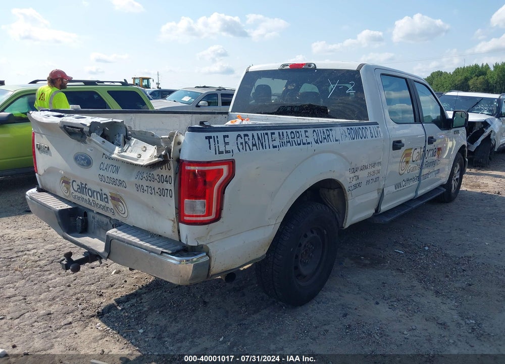 2017 FORD F-150 XL VIN: 1FTEW1CFXHFA50875