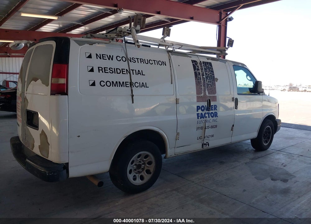 2009 CHEVROLET EXPRESS 1500 WORK VAN VIN: 1GCFG15X691177757