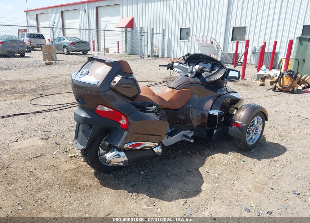 2012 CAN-AM SPYDER ROADSTER RT-LTD VIN: 2BXJBRC17CV000506