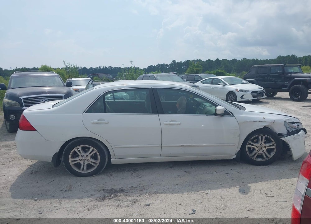 2007 HONDA ACCORD 2.4 SE VIN: 1HGCM56347A190620